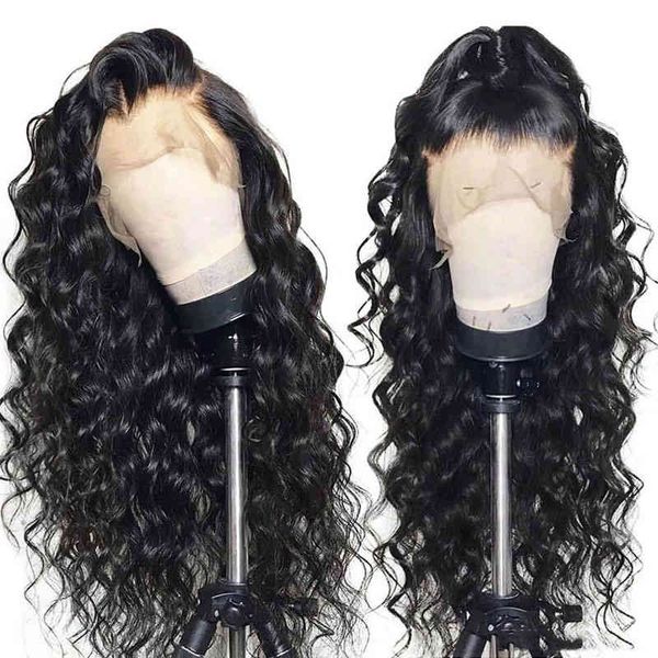 

selling product unprocsed natural color peruvian 16inch water wave malaysian hair lace wig, Golden;white