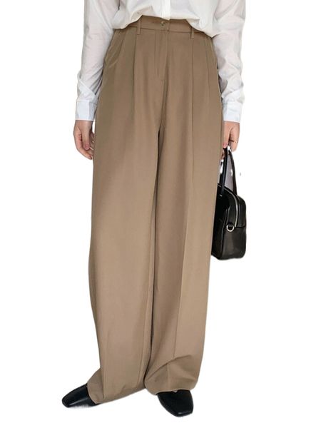 

dazy high waist plicated detail tailored pants f7sr#, White;black