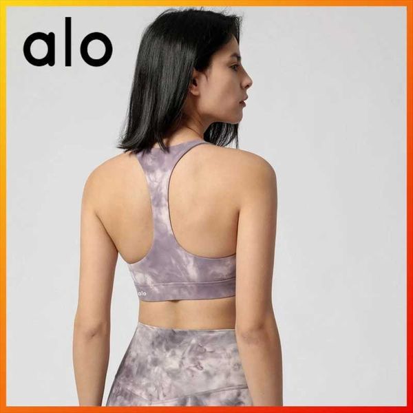 

alo yoga women's tube fitness exercise yoga sports bra breathable moisture wicking printed underwear