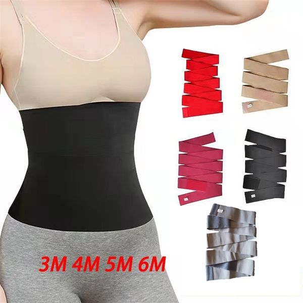 

vip 345m waist trainer women slimming sheath snatch me up bandage wrap body shaper tummy shapewear trimmer belt stretch bands 220623