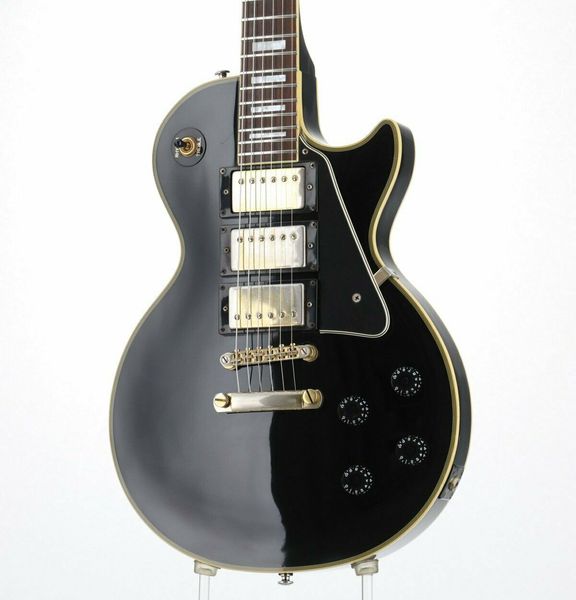 

paul custom 3pick ups ebony electric guitar