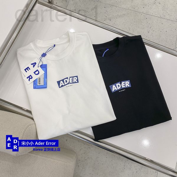 

women's t-shirt designer ader short sleeve loose simple broken letter couple men's and women's same round neck t-shirt fashio, White