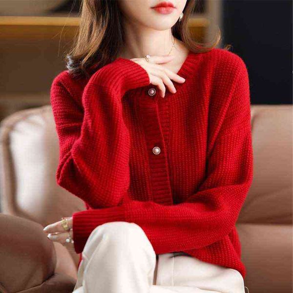 

spring new sweater versatile knitted cardigan short coat women's style, White;black