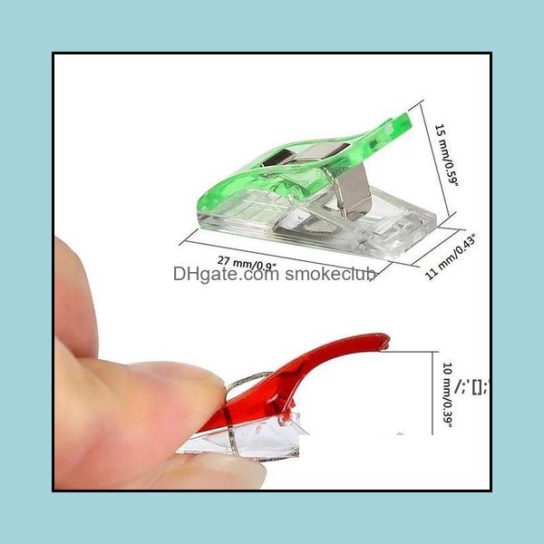 Grampos de saco de borda de plástico borda de ligação para diy patchwork tecido quilting ofício costura costura 9 cores lld13196 drop entrega 2021 casa sto