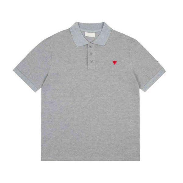

parisian style designer women's men's polos tee classic paris letters heart embroidery short sleeves macaron colors cotton polo te, White;black