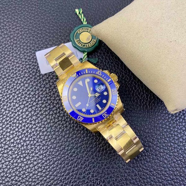 

vs diving watch for men dandong cal.3135 movement 40mm 904l fine steel 18k plating ceramic rotating ring mouth sapphire crystal glass 2.5x m, Slivery;brown