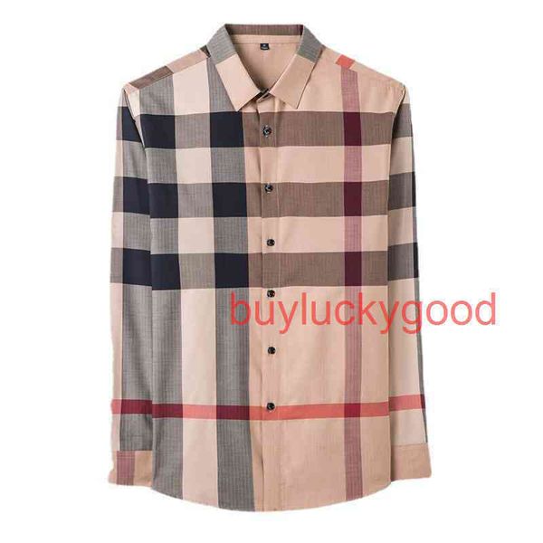 

brand good hoodies autumn 2023 long sleeve casual shirt men's business light luxury high-end plaid s fozo, Black