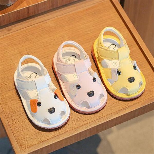 Оптовые и розничные Baby Baotou Sandals 2022 Summer Boys Sneakers Sandal Girl 0-2-летняя младенца и девочки обувь для малышей