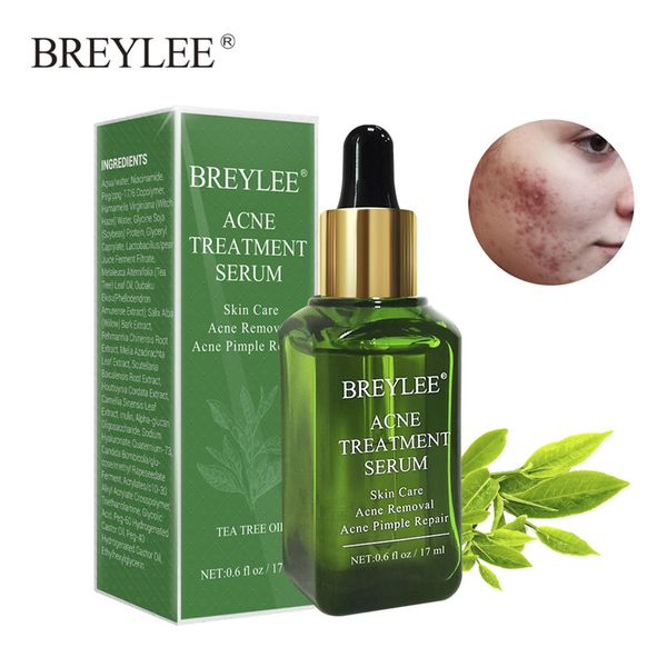 

breylee tea tree acne treatment face serum facial essence oil cream moisturizer brighten shrink pores serum