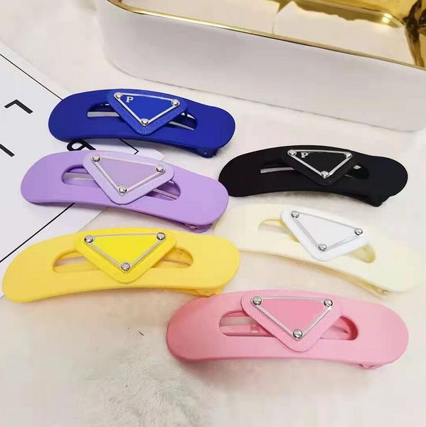 

fashion rectangle women clamps scrub plastic candy color barrette designer horsetail for women hair accessories bathroom waterproof bang hai, Slivery;golden