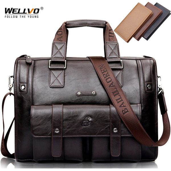 Aktentaschen Herren Leder Schwarz Aktentasche Business Handtasche Messenger Bags Männlich Vintage Umhängetasche Herren Große Laptop Reisetaschen XA177ZC 230703