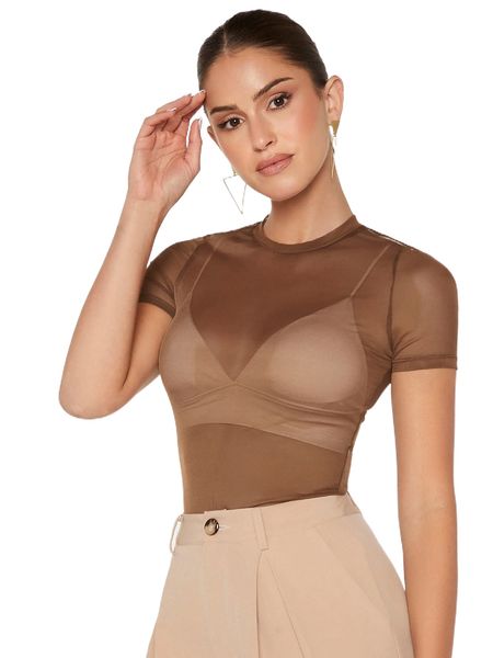 

see through mesh without bra o4ob#, White