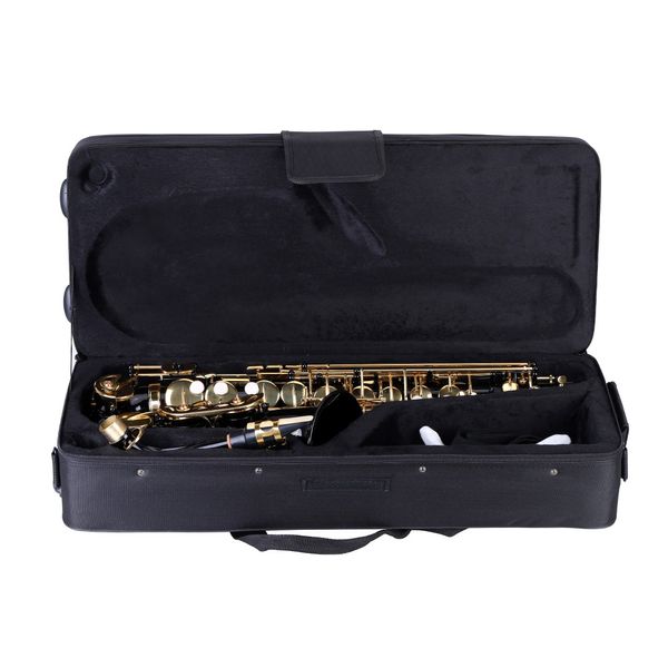 Sax Eb Alto Saxophone Brass Lacqued Gold E Flat Sax 82Z Key 4 Тип с чистящей кисточкой тканевые перчатки для ремня для ремня BB/EB