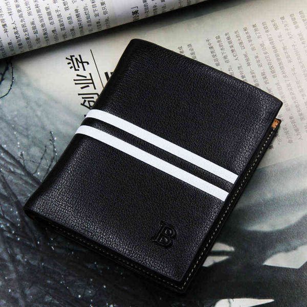

casual men's short wallet card bag 220712, Red;black