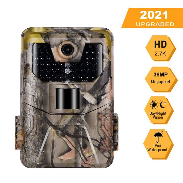 Новые Животные 36MP 2.7K Trail Camera 940nm Невидимые инфракрасные Охотничьи Камеры Беспроводная Камера HC900A Ночное видение Наблюдение Дикой природы