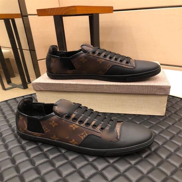

2021 classic gentlemen designer shoes lace up black brown fashion luxury printed mens sneakers trainers shoe 11s