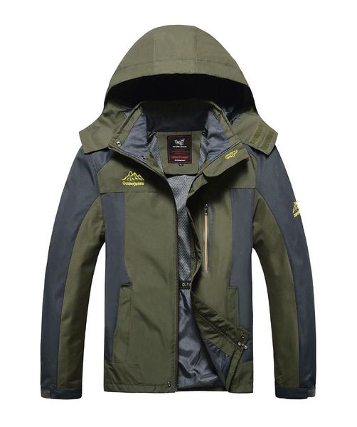 

men's jackets men's outdoor hiking jacket men spring sports rain coat climbing trekking windbreaker fishing waterproof -8xl, Black;brown