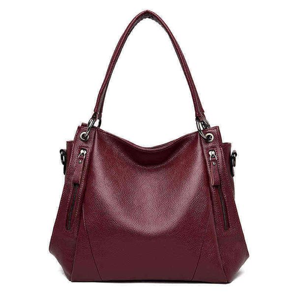 

black women handbag female shoulder bags large capacity good quality soft leather casual totes bag big ladies bucket bags g220422