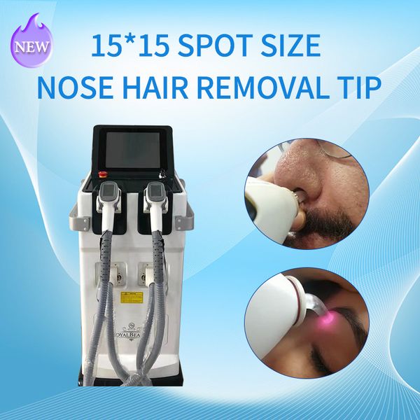 

new 2 handpieces diode laser for permanent hair removal machine salon clinic home use beautiful factory directly sales price, Black