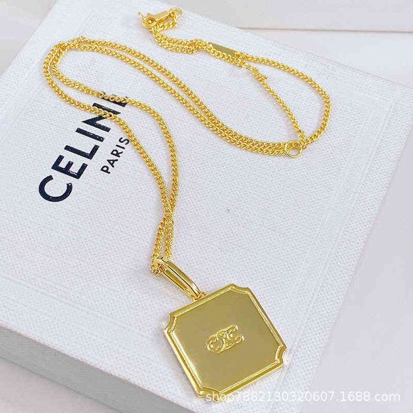 

geometric designer necklace letters simple natural neck chain fashion versatile light luxury niche popular ins new, Black