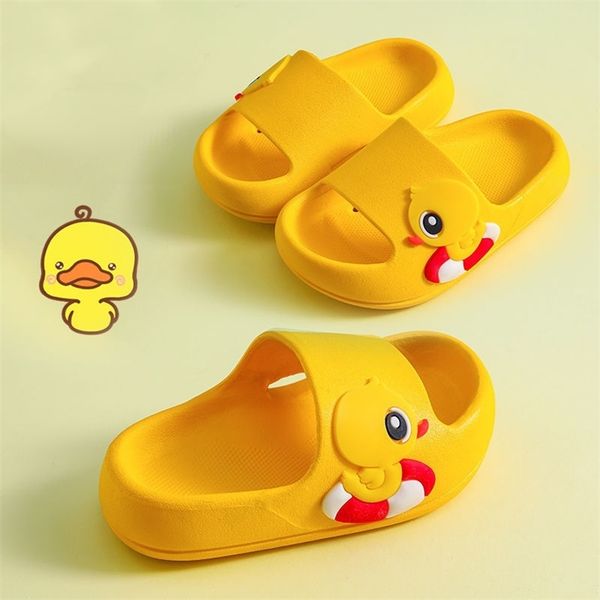 

cute cartoon summer light breathable indoor home nonslip bathroom kids slippers toddler shoes 220617, Black;grey