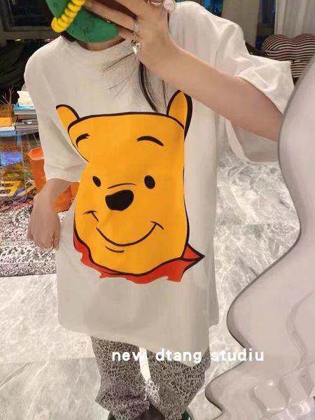 

women's t-shirt designer chaopai 22 early spring new foreign style age reducing half sleeve design sense of minority round neck t-shirt, White