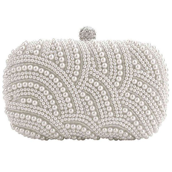 

fashion clutch bag beaded party bridal handbag wedding evening purse t220727