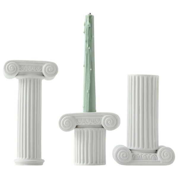 Titulares de velas nórdicos cerâmica azul hedsol stand stand centerpieces velas decoração ornamentos fc588