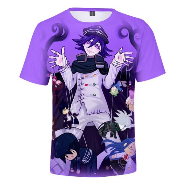 Männer T-Shirts Drucken Kokichi Ouma T Shirt Sommer Männer Frauen Mode Tops Harajuku T-shirts Jungen/mädchen Cartoon Spiel danganronpa 3d T-shirt