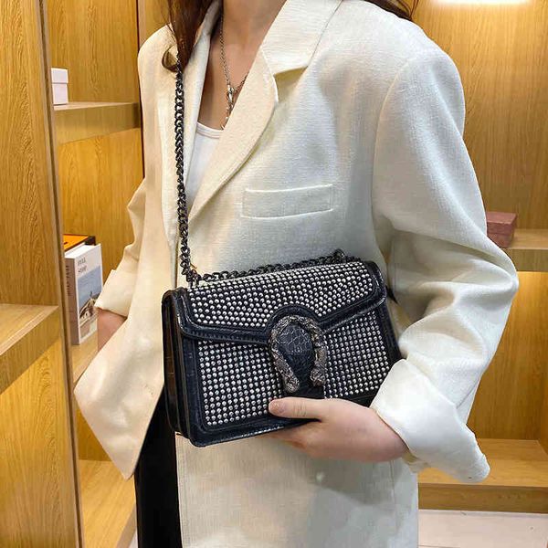 

new women's bag 2022 classic diamond shoulder textured diagonal designer bags