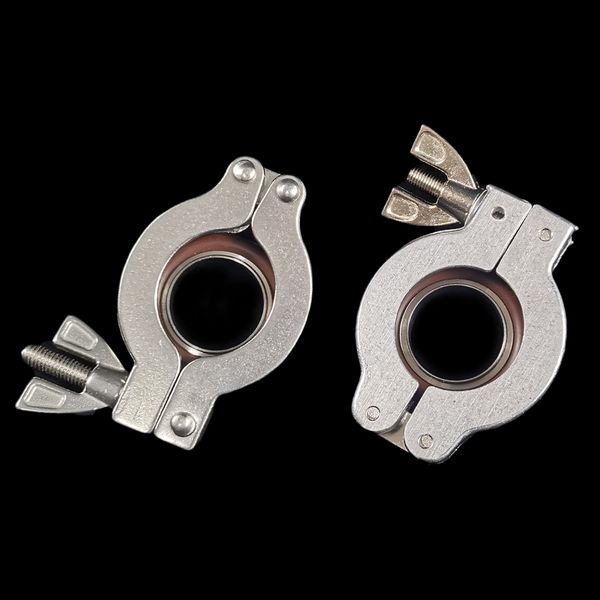 

lab supplies stainless steel and aluminium hinge clamp vacuum fittings with viton gasket and ring kf10 kf16 kf25 kf 40 kf50