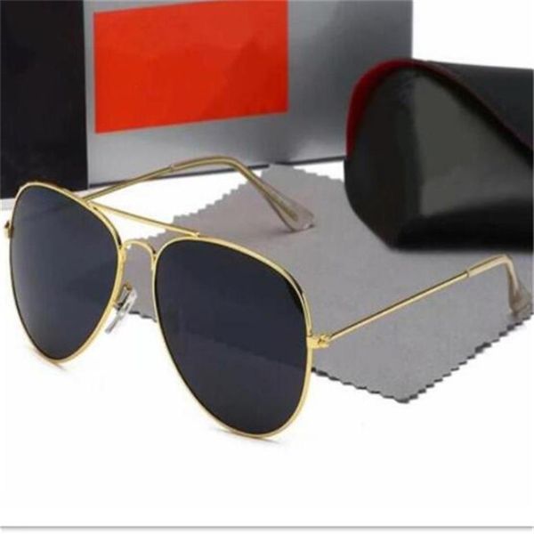 

sunglasses fashion brand aviator sunglass men women glasses polarized uv400 protective mirror metal frame eyewear2686, Blue