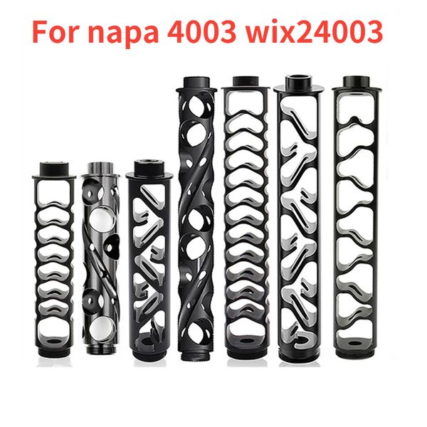 

6inch 10inch Extension Spiral 1/2-28 5/8-24 Oil Filters Threaded Single Core Aluminum Tube 1/2x28 5/8x24 Car Fuel Filter Solvent Trap For NAPA 4003 WIX 24003