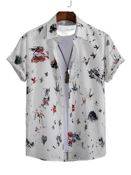 

men graphic print shirt without tee m0yc#, White;black