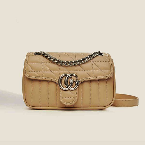 

factory direct sale 58% off fashion chain women's 2022 spring trend single shoulder foreign style solid color small square bag large ca