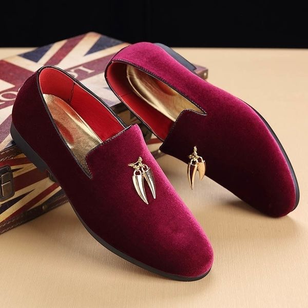 

men sickle suede casual shoes flat slipon dress shoes large size pointed toe solid color wedding loafers y200420, Black