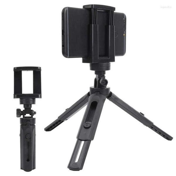 Tripods Mini Tripod Stand Masaüstü Taşınabilir Plastik Selfie Ayarlanabilir Açılı Açma Cep Telefonu Stand.