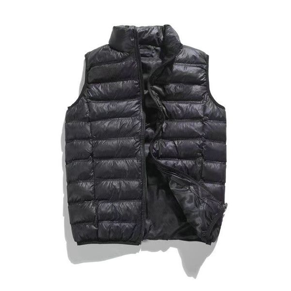 

fashion men vest down coats warm luxury designer sleeveless puffer jacket parkas oversized66, Black;white