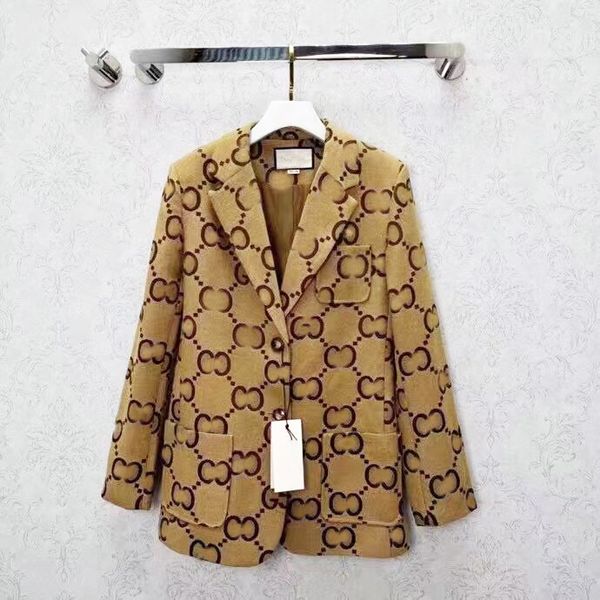 

b-139 fashion women suit designer clothes blazer with full letters 2022 spring new released, White;black