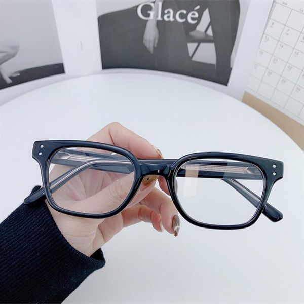 Moda Güneş Gözlüğü Çerçeveleri Makyajsız Plaka Myopia Reçete Gözlükleri Erkek ve Kadınlar Mavi Li ile eşleşebilir