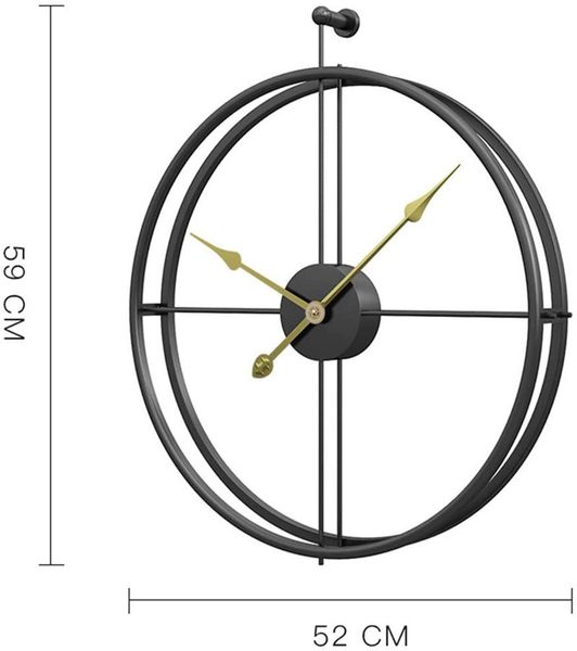 

Metal Iron Large Wall Clocks Quartz Office Decor Luxurious Minimalist Industrial Mute Hanging Hungclock Home Decoration Modern