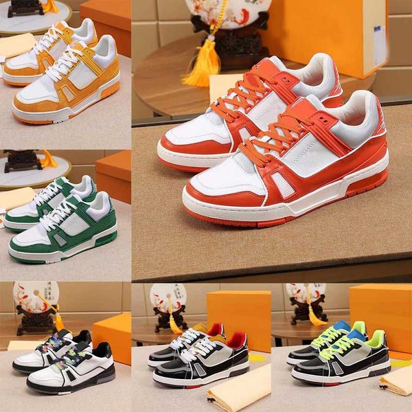 

luxury designer men's casual shoes trail flat rubber outsole canvas calfskin strap ebene embossed embroidery outdoor coach sneakers wit, Black