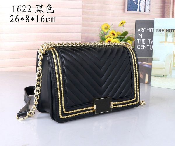 

fashion designer womens handbags purses bag leather shoulder crossbody bags stripe handbag purse clutch ladies metal logo chain wallets tote