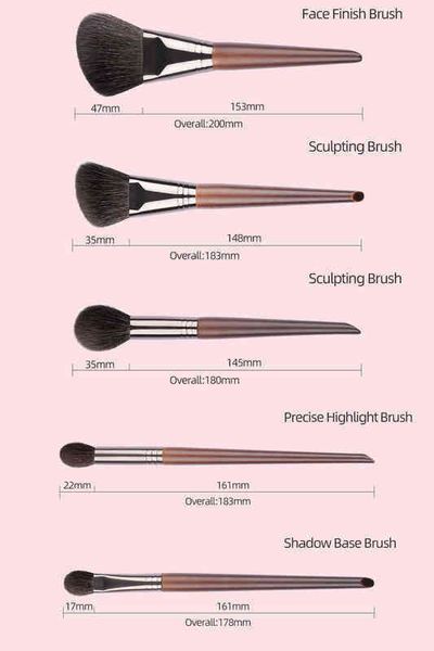 

ovw all goat hair 789 pcs makeup brush set professional cosmetic conjunto pinceis de maquiagem for eye shadow face contour 0308
