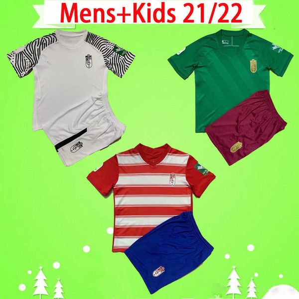 

kids kit 21 22 granada cf soccer jersey boys sets molina a.puertas 2021 2022 uniforms child suit domingos d. d.machis azeez c.neva, Black;yellow