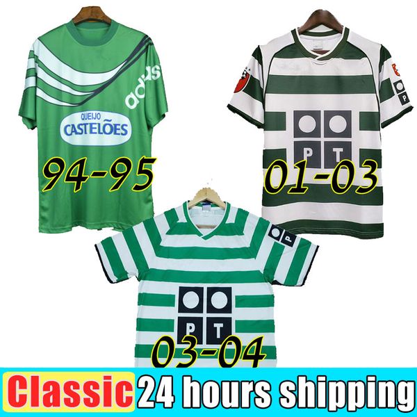 

sporting cp 01 02 03 04 lisboa retro soccer jerseys c.ronald0 marius niculae joao pinto 2003 2004 lisbon classic vintage football shirts, Black;yellow