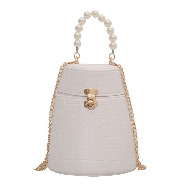 

designer bags grade leather brand new stone pearl cross-body chain bag 15cm