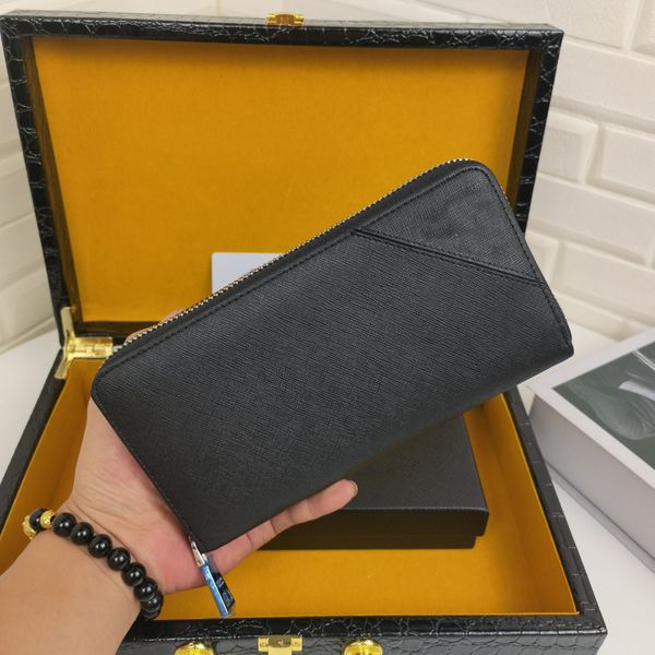 

luxurys designer classic standard wallets long purse handbag credit card holder fashion men women mini clutch business wristlet walket, Red;black