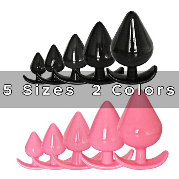 Silicone Butt Plug Anal Plug Unisex Sex Stopper 3 Tamanho Diferente Brinquedos Adultos para Homens / Mulheres Instrutor anal para casais 220412