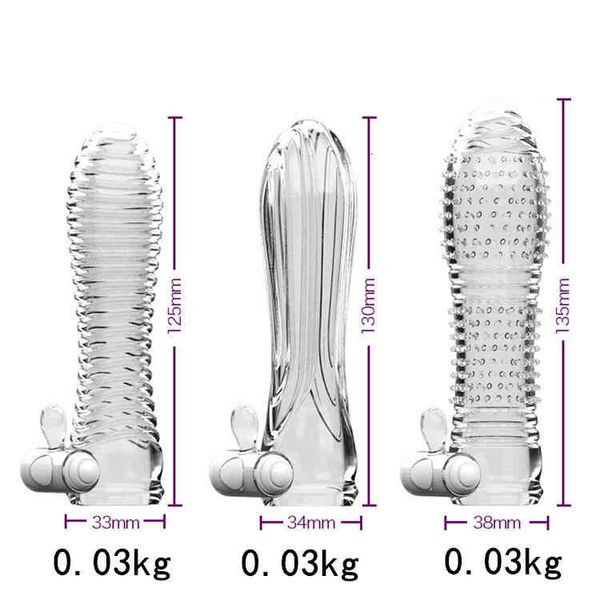 Masturbatore per giocattoli sessuali, copertura per denti di lupo, pene vibrante da uomo con particelle grandi di spine per aumentare il divertimento, apparecchi per marito e moglie per adulti W1Y0